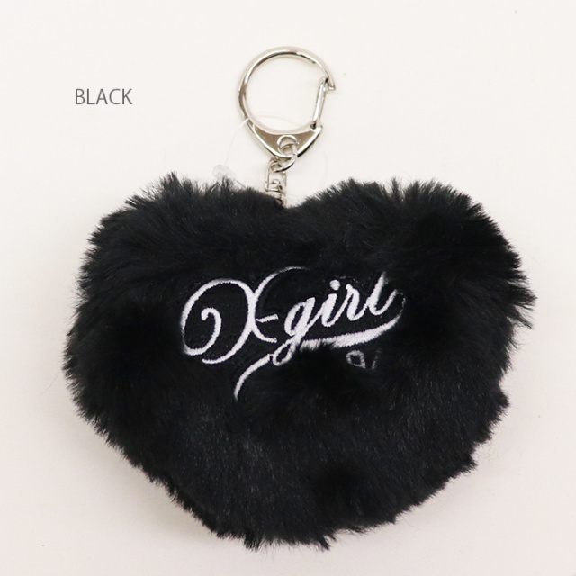 X-girl エックスガール PADDED HEART KEY CHARM X-girl キーチャーム 105253054003