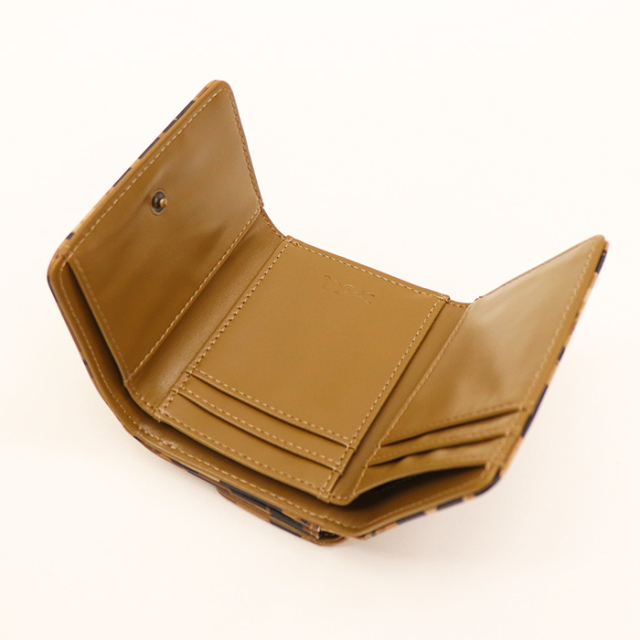 X-girl エックスガール MILLS LOGO FAUX LEATHER MINI WALLET 三つ折りウォレット 105253054012