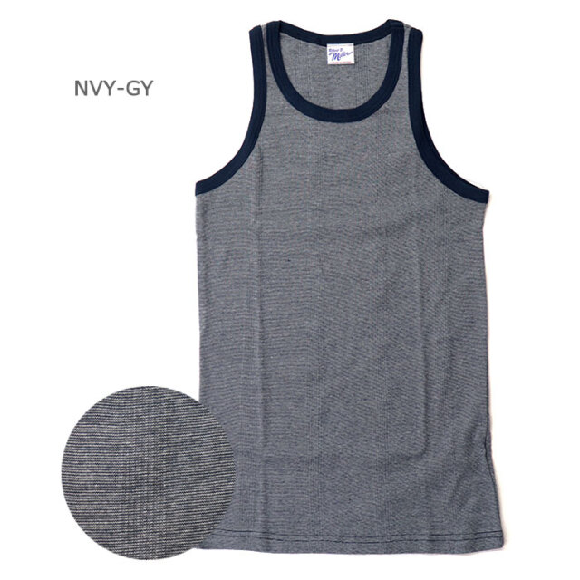 Miller ミラー メンズ パネルリブ 半袖タンクトップ 110C