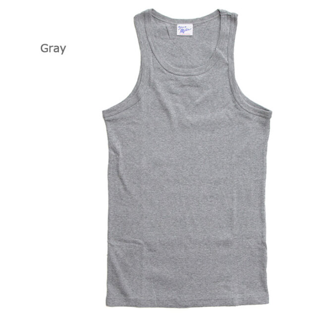 Miller ミラー メンズ パネルリブ 半袖タンクトップ 110C