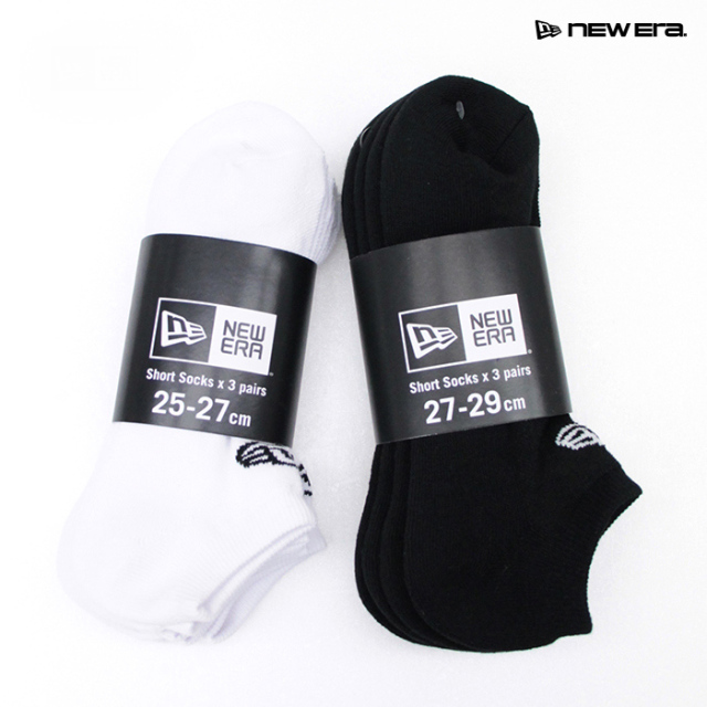 NEWERA,ニューエラ,3Pソックス,ショートソックス,11531690,11531692