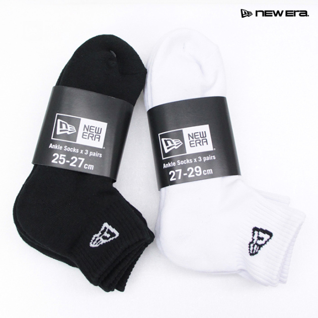 New Era ニューエラ Socks Ankle 3pairs ソックス アンクル 3ペア