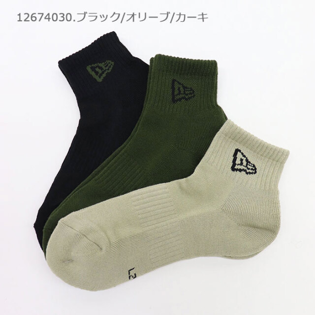 NEWERA,ニューエラ,3Pソックス,アンクルソックス,11531694,12674030