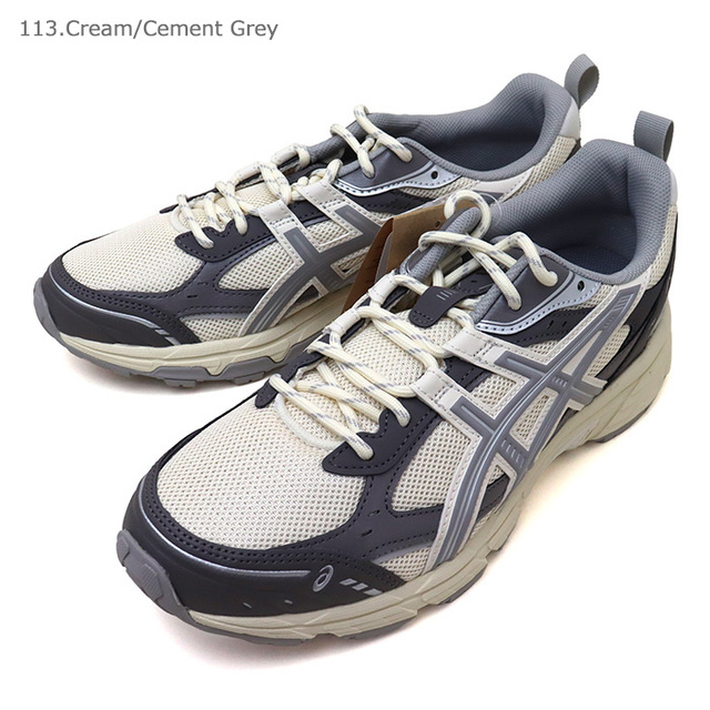 ■ASICS アシックス GEL-NUNOBIKI メンズ スニーカー 1203A536/113.Cream/Cement Grey