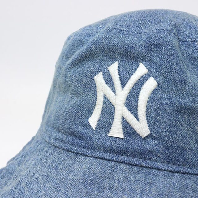 ★NEW ERA★NY Yankees デニム ヤンキース バケットハット NEW ERA ニューエラ ハット バケット01 Damaged Series