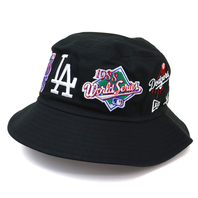 ニューエラ ハット バケット01 MLB Many Patch MLBメニーパッチ
