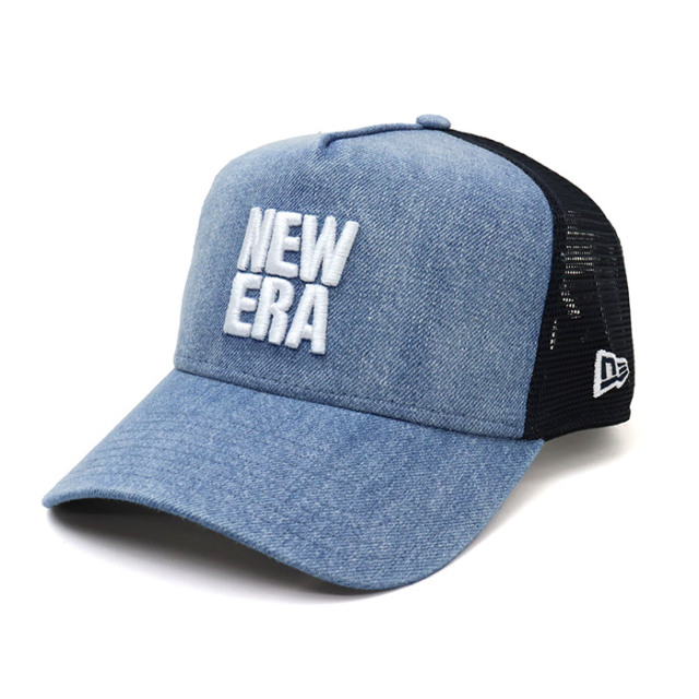 9FORTY(TM)AFメッシュキャップ】MULTI LOGO DENIM＜NEW ERA