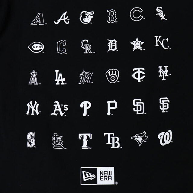 ニューエラ 半袖 オーバーサイズド コットン Tシャツ MLBチーム