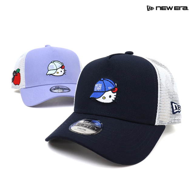 NEW ERA,ニューエラ,帽子,キッズ,メッシュキャップ,HELLO KITTY,9FORTY A-Frame