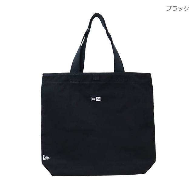 NEW ERA&reg; ニューエラ バッグ Canvas Tote Woven Patch キャンバストート 14L ボックスロゴ アイボリー 14521351 ブラック 14521352