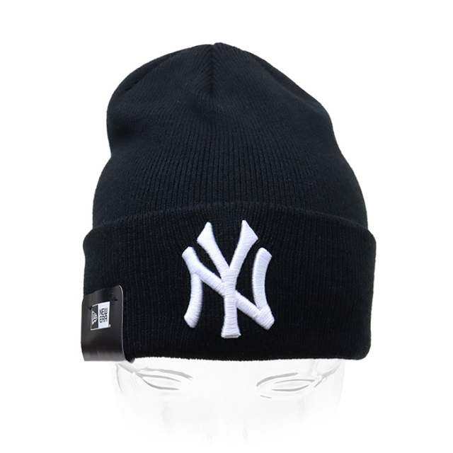 ニューエラ キャップベーシック カフニット MLBチームロゴ