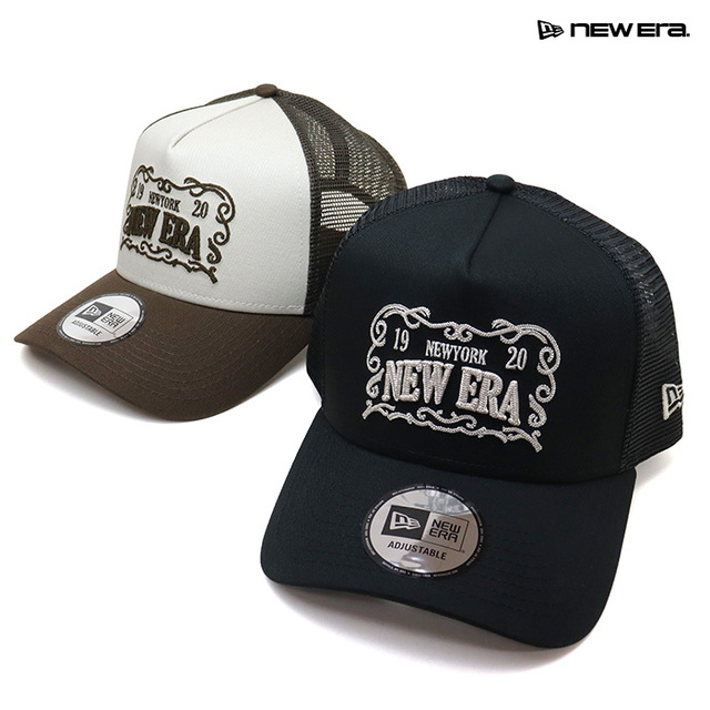 NEW ERA&reg; ニューエラ キャップ 9FORTY A-Frame トラッカー Frame Logo フレームロゴ 14744924 14744926