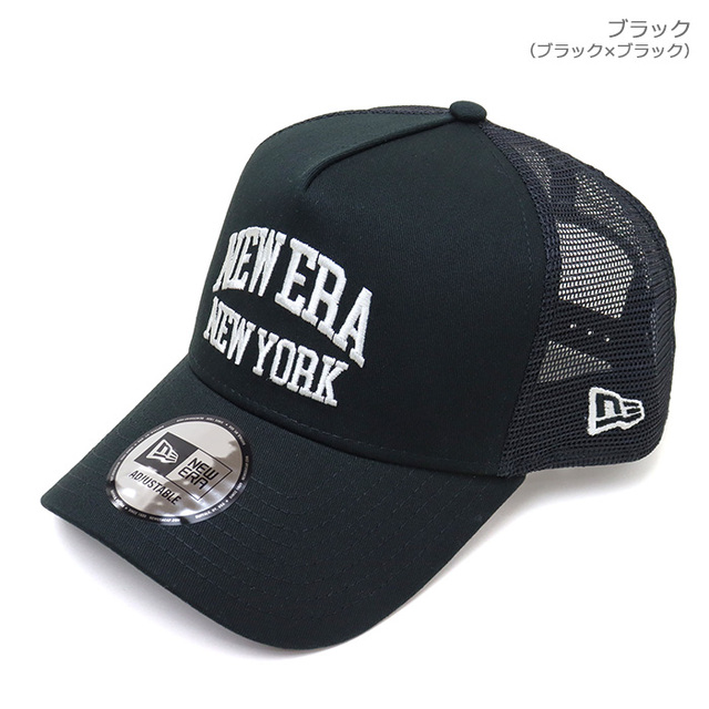 NEW ERA&reg; ニューエラ キャップ 9FORTY A-Frame トラッカー College Logo 14744930 14744932 14744933/1474 4933.ブラック