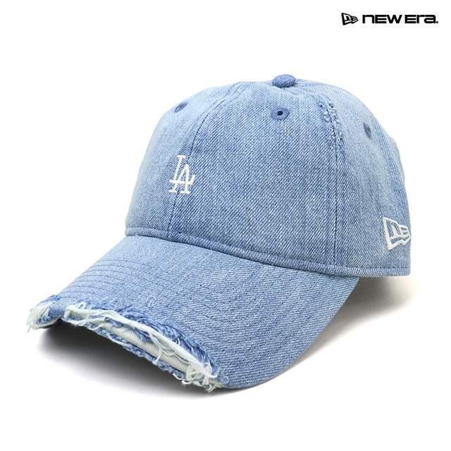 日本未販売 ドジャース 刺子デニム風 キャップ 9TWENTY NEW ERA ニューエラ キャップ 9TWENTY MLB Damaged Denim ロサンゼルス