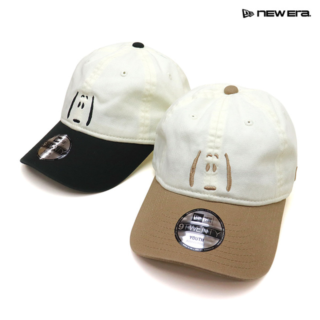 NEW ERA&reg; ニューエラ キッズ キャップ Youth 9TWENTY Vintage PEANUTS ピーナッツ 2-Tone 14865295 14865296