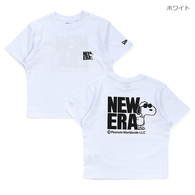 NEW ERA&reg; ニューエラ キッズ Tシャツ Youth SS Cotton Tee 半袖 コットン Tシャツ Vintage PEANUTS ピーナッツ JOE COOL ジョー・クール 14865830 14865831