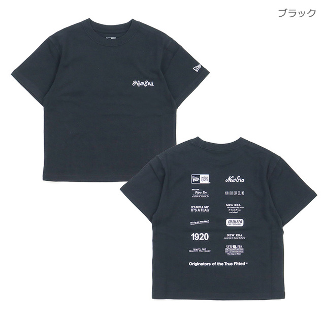 NEW ERA&reg; ニューエラ キッズ Tシャツ Youth SS Cotton Tee 半袖 コットン Tシャツ Archive Logo アーカイブロゴ 14865840 14865841