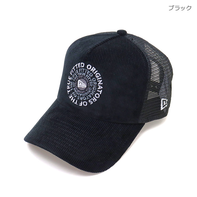 NEW ERA&reg; ニューエラ キャップ 9FORTY A-Frame トラッカー Corduroy コーデュロイ OOTTF 15137088 15137090 15137091/1513 7091.ブラック
