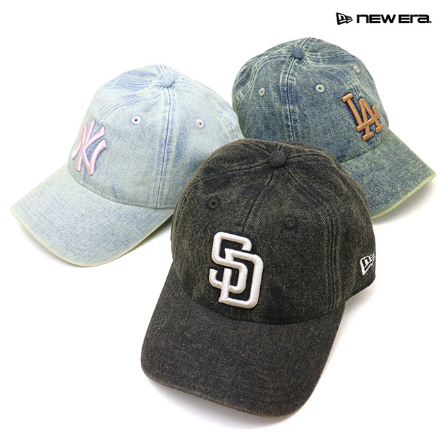 NEW ERA&reg; ニューエラ キャップ 9TWENTY Over Dye Denim オーバーダイ・デニム MLBロゴ 15137220 15137235