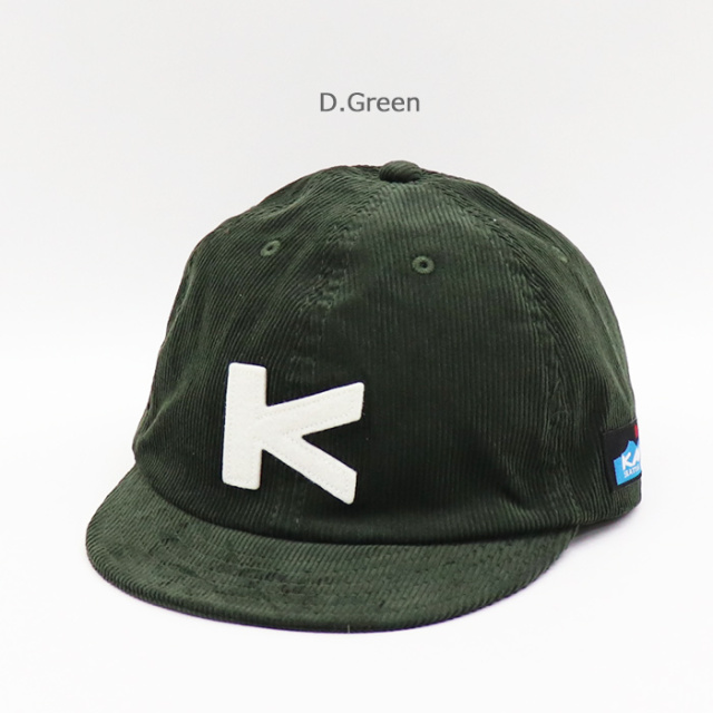 KAVU カブー ベースボールキャップ Kロゴ グリーン KAVU (カブー) BaseBall Cap / ベースボールキャップ