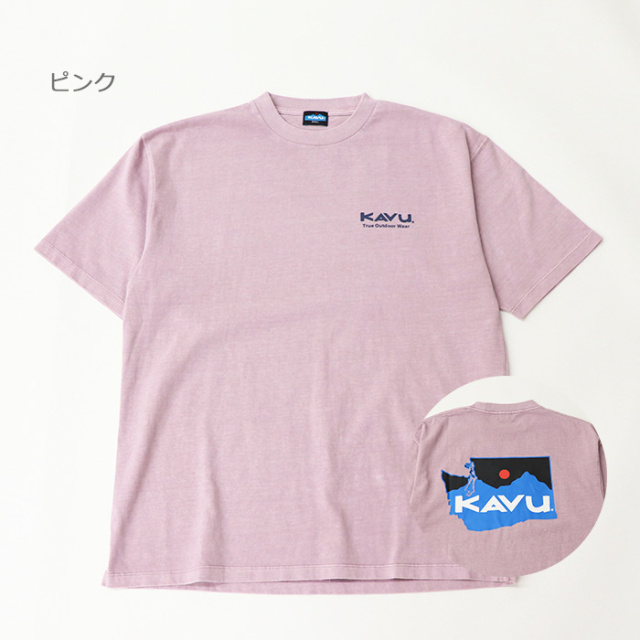 KAVU カブー カブー メンズ ワシントンマップ ショートスリーブTシャツ 19822011