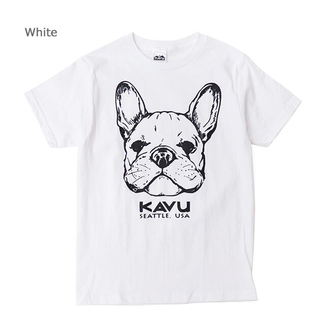KAVU カブー メンズ 22ドッグ Tシャツ 19822484/White