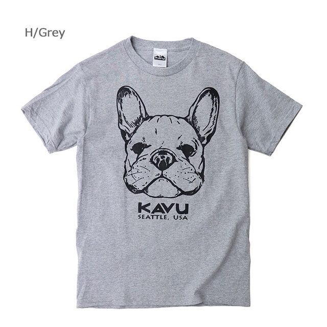 KAVU カブー メンズ 22ドッグ Tシャツ 19822484/H/Grey