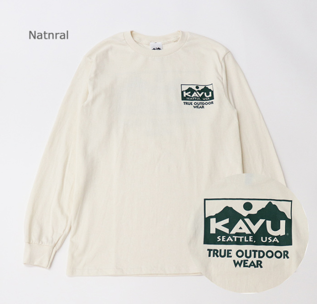 KAVU カブー カブー メンズ トゥルーロゴ ロングスリーブ Tシャツ 19823029