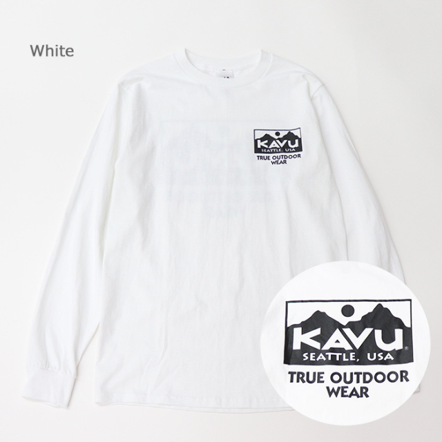KAVU カブー カブー メンズ トゥルーロゴ ロングスリーブ Tシャツ 19823029