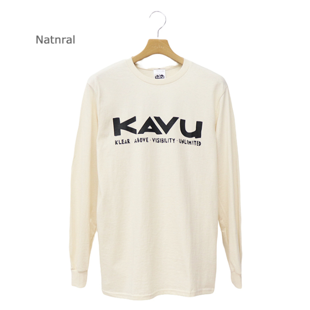 KAVU カブー カブー メンズ シンプルロゴ ロングスリーブ Tシャツ 19823030