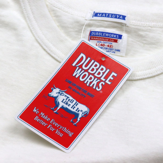 UBBLE WORKS,ダブルワークス,Tシャツ,無地,33005