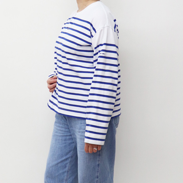 MONT KEMMEL モンケメル CREW CARDIGAN O/E BASQUE BORDER/ボーダーカーディガン MKL-000-251011