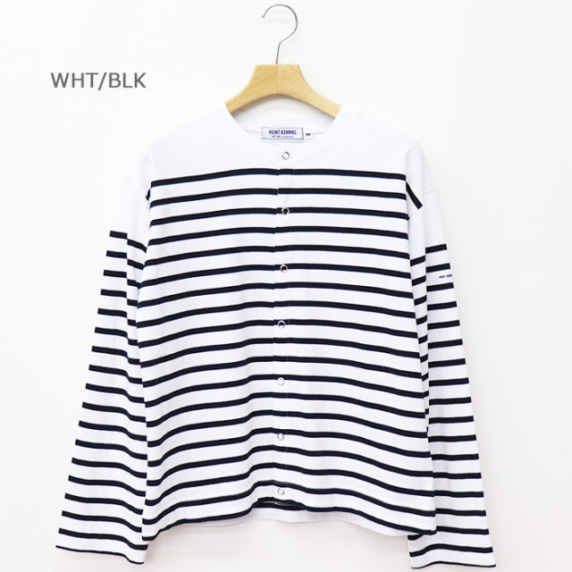 MONT KEMMEL モンケメル CREW CARDIGAN O/E BASQUE BORDER/ボーダーカーディガン MKL-000-251011