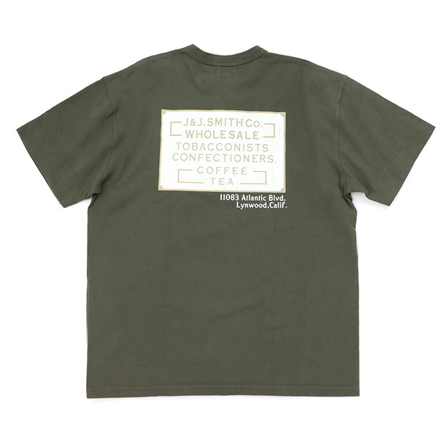 Pherrow's フェローズ プリント ヘンリーネックTシャツ 26S-PHNT1