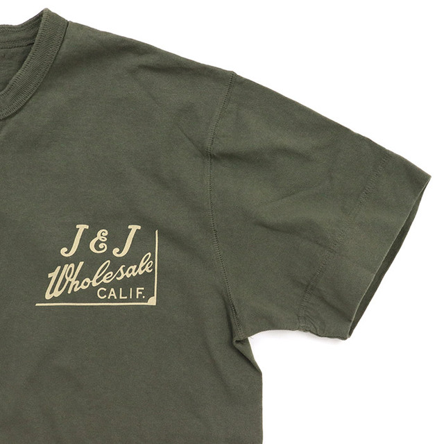 Pherrow's フェローズ プリント ヘンリーネックTシャツ 26S-PHNT1