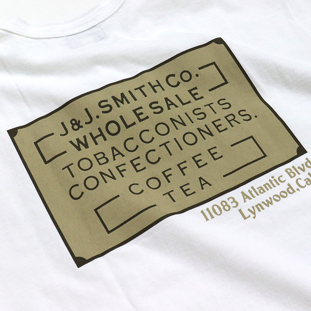 Pherrow's フェローズ プリント ヘンリーネックTシャツ 26S-PHNT1