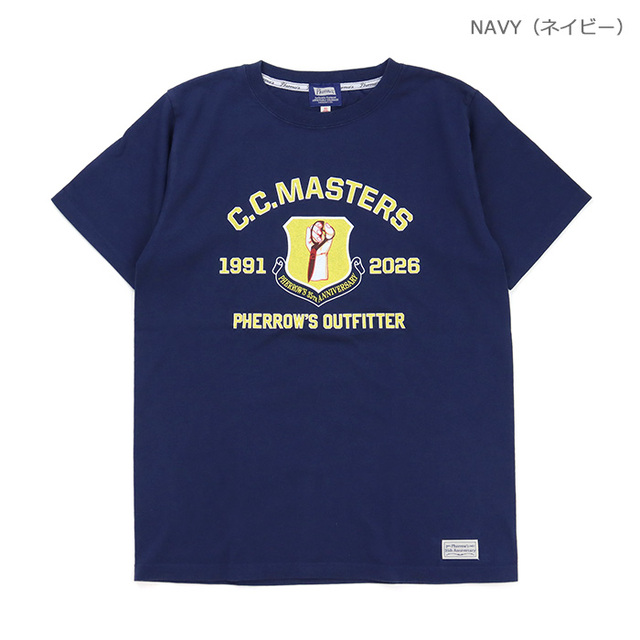 Pherrow's フェローズ プリントTシャツ C.C.MASTERS 26S-PT-L-2A