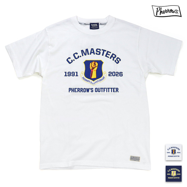 Pherrow's フェローズ プリントTシャツ C.C.MASTERS 26S-PT-L-2A