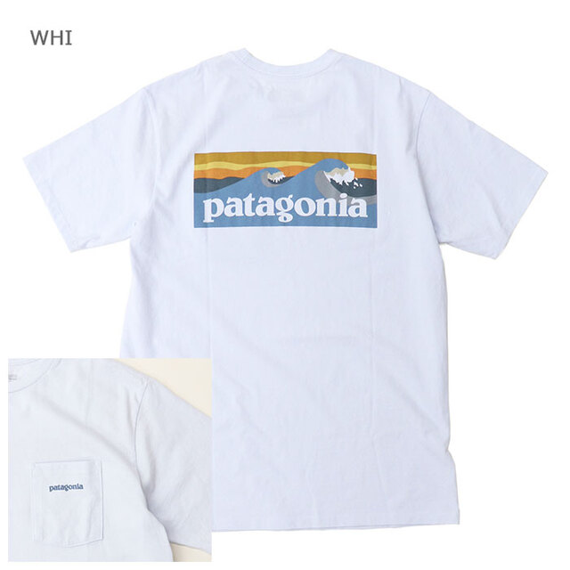 patagonia パタゴニア 半袖Tシャツ メンズ・ボードショーツ・ロゴ・ポケット・レスポンシビリティー 37655