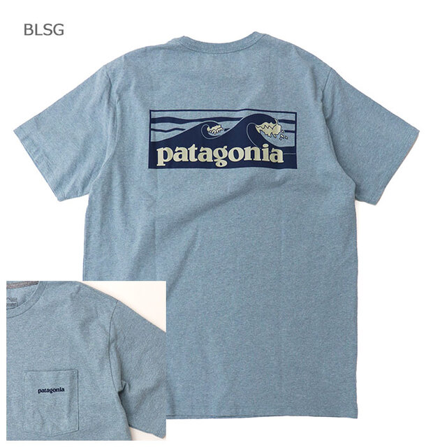 patagonia パタゴニア 半袖Tシャツ メンズ・ボードショーツ・ロゴ・ポケット・レスポンシビリティー 37655