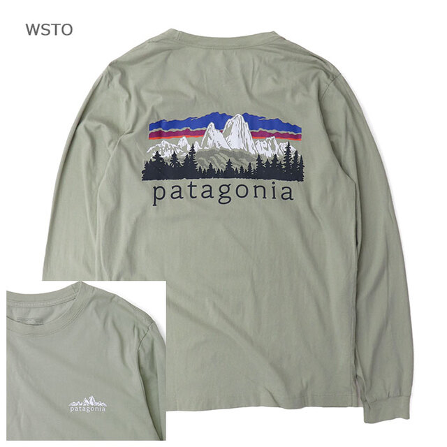 patagonia パタゴニア 長袖Ｔシャツ メンズ・ロングスリーブ・フィッツロイ・フットヒルズ・Tシャツ 37893
