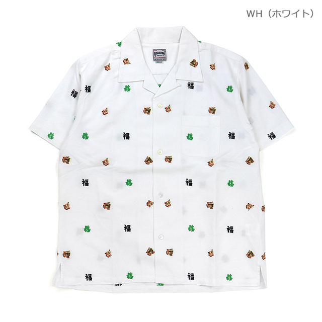 HOUSTON ヒューストン シャツ OXFORD EMBROIDERY SS SHIRT(VIETNAM) オックスフォード 刺繍 半袖シャツ（ベトナム） 41344
