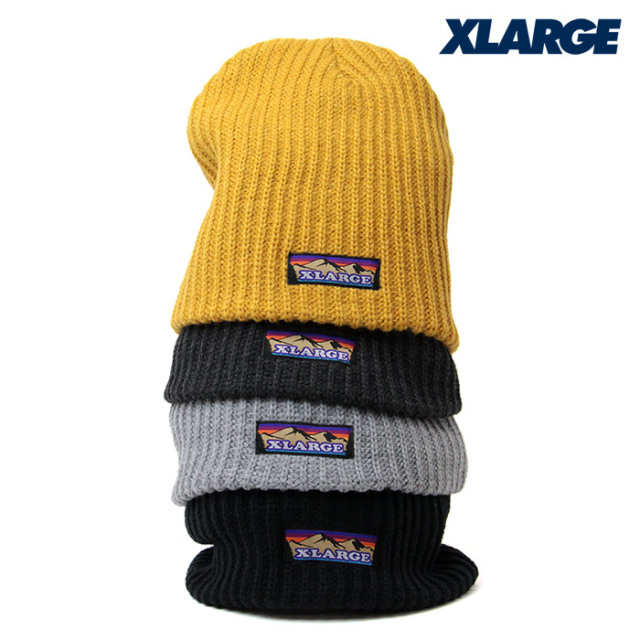 XLARGE ニット帽 オレンジ フリーサイズ 噛ん