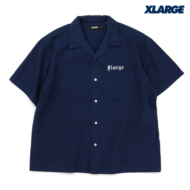 XLARGE エクストララージ シャツ エンブロイダード 半袖 レースシャツ