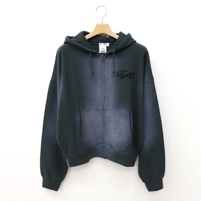 X-girl エックスガール レディース SPRAY PRINT ZIP UP HOODIE ジップ