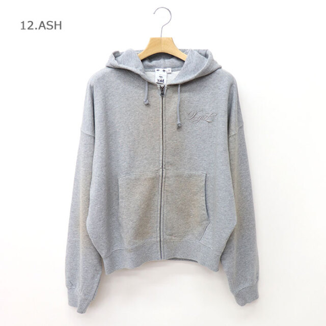 X-girl エックスガール レディース SPRAY PRINT ZIP UP HOODIE ジップ