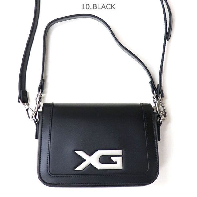 X-girl エックスガール XG EMBLEM BUCKLE 2WAY FAUX LEATHER BAG