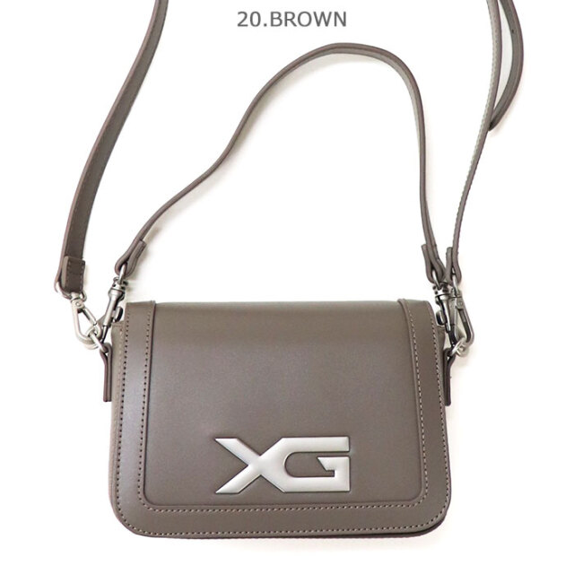 X-girl エックスガール XG EMBLEM BUCKLE 2WAY FAUX LEATHER BAG