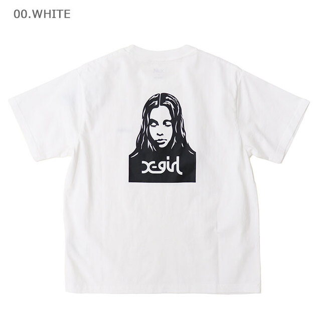 X-girl エックスガール FACE S/S TEE Tシャツ 105261011007