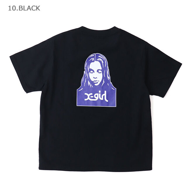 X-girl エックスガール FACE S/S TEE Tシャツ 105261011007